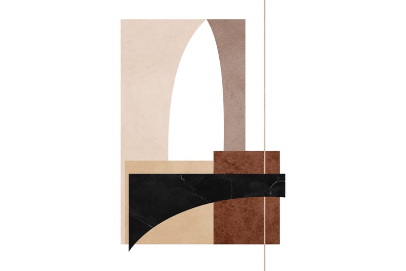 Poster Materials 70x100 cm, Vit/Beige