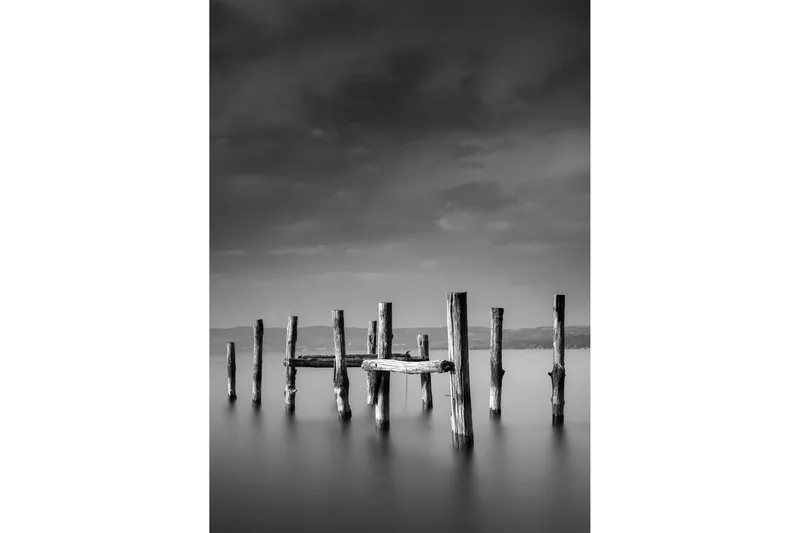 Poster Ocean 50x70 cm, Svart/Vit