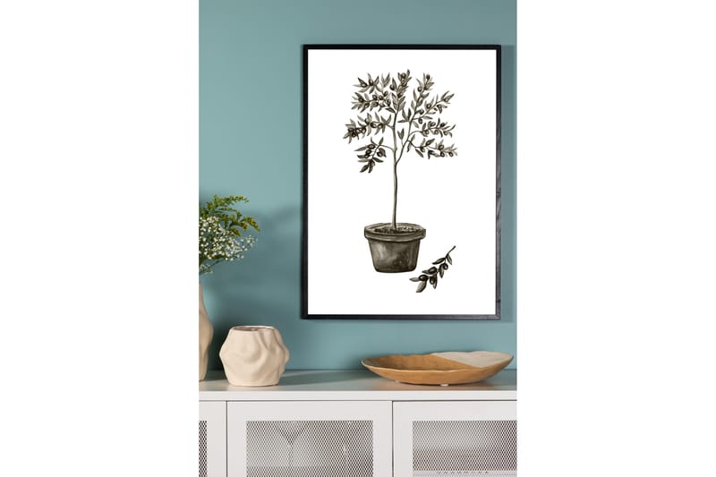 Poster Olive 70x100 cm - Vit/Grön - Inredning - Tavlor & konst - Posters & prints
