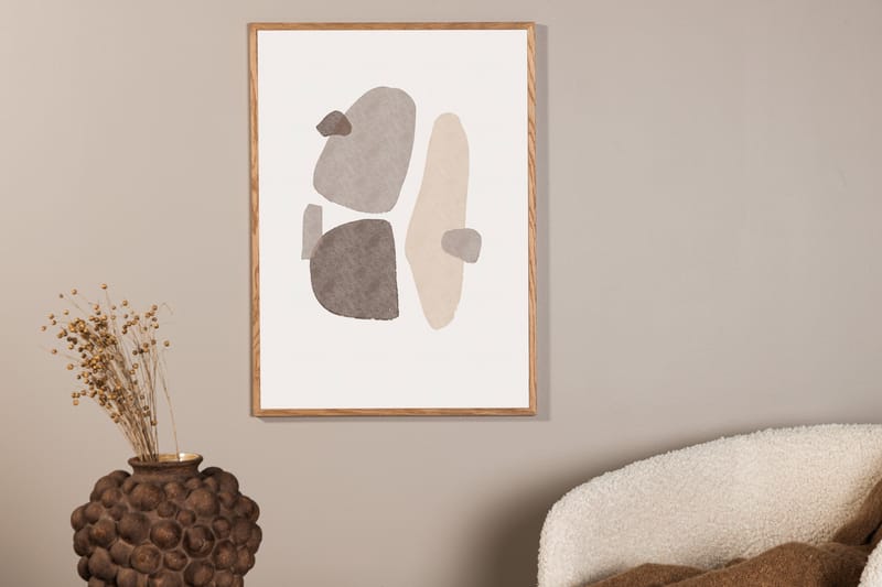 Poster Shapes 21x30 cm - Svart/Vit - Inredning - Tavlor & konst - Posters & prints
