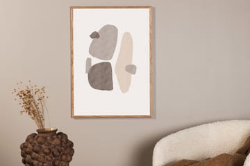 Poster Shapes 50x70 cm - Svart/Vit - Inredning - Tavlor & konst - Posters & prints