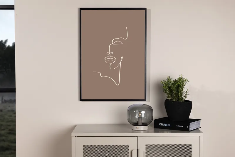 Poster Siluette 50x70 cm - Brun - Inredning - Tavlor & konst - Posters & prints