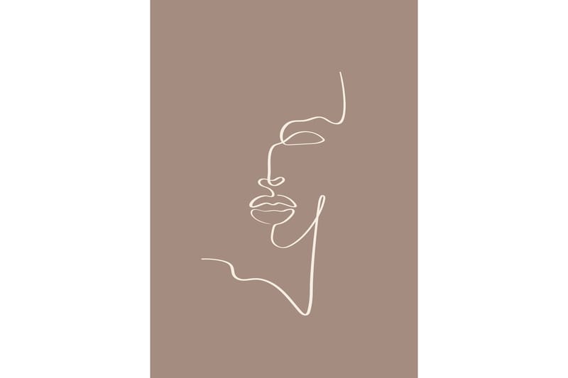 Poster Siluette 70x100 cm, Brun