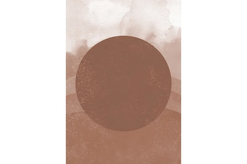 Poster Soft shades 21x30 cm, Brun