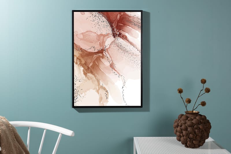 Poster Splash 21x30 cm - Ljusrosa - Inredning - Tavlor & konst - Posters & prints