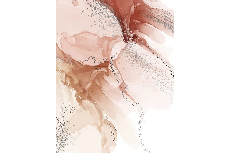 Poster Splash 21x30 cm, Ljusrosa