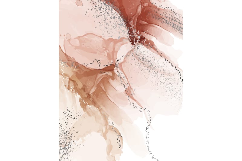 Poster Splash 30x40 cm, Ljusrosa