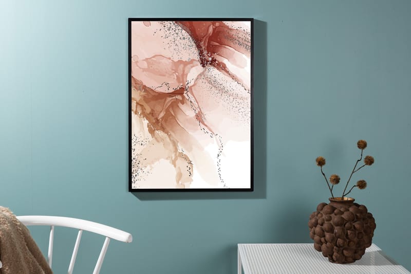 Poster Splash 70x100 cm - Ljusrosa - Inredning - Tavlor & konst - Posters & prints