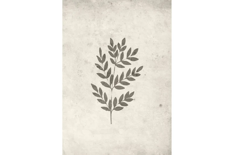 Poster Spring leaf 70x100 cm, Beige