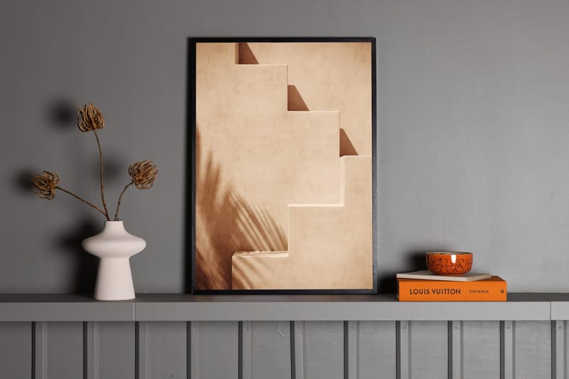 Poster Stairs 30x40 cm - Ljus Orange - Inredning - Tavlor & konst - Posters & prints