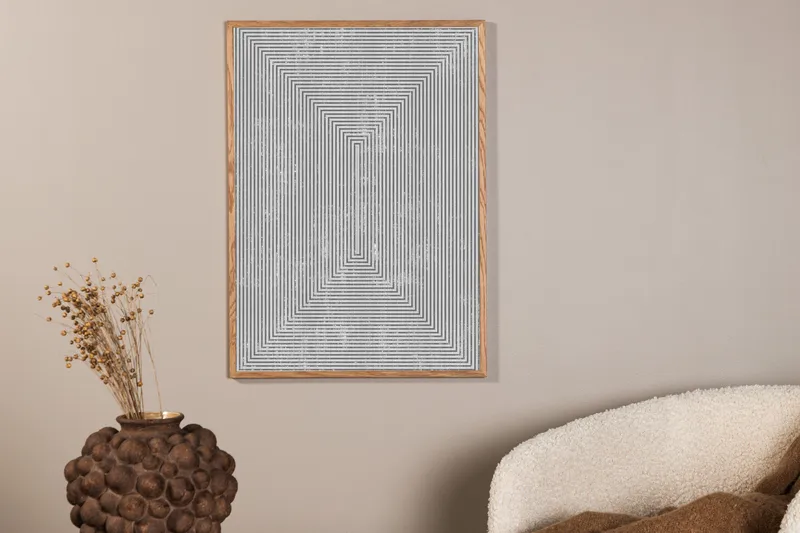 Poster Symmetrical 30x40 cm - Grå - Inredning - Tavlor & konst - Posters & prints