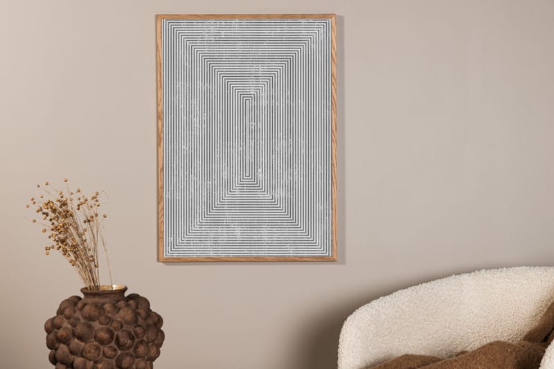 Poster Symmetrical 70x100 cm - Grå - Inredning - Tavlor & konst - Posters & prints