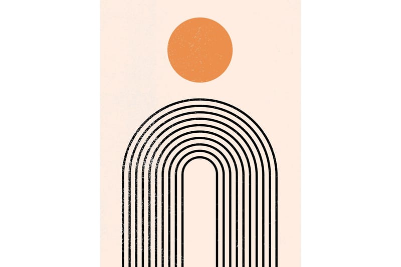 Poster Tempel 30x40 cm, Beige