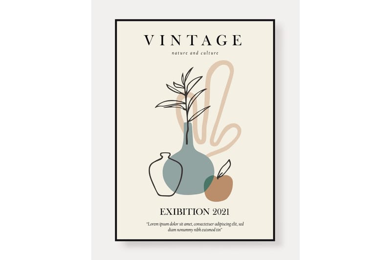 Poster Vintage 50x70 cm - Beige - Inredning - Tavlor & konst - Posters & prints
