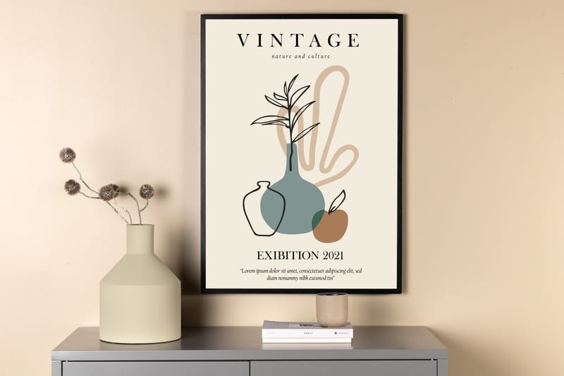 Poster Vintage 50x70 cm - Beige - Inredning - Tavlor & konst - Posters & prints