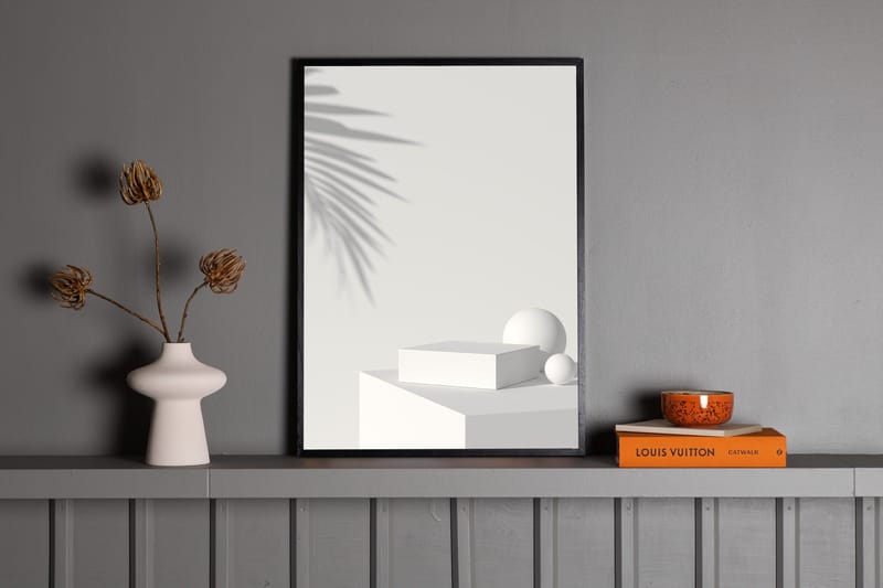 Poster White Box 50x70 cm - Beige - Inredning - Tavlor & konst - Posters & prints