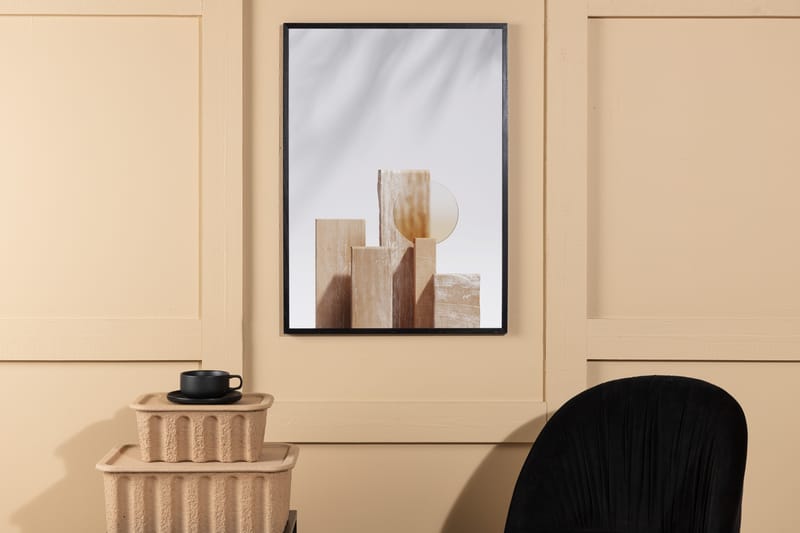 Poster Wooden Blocks 50x70 cm - Beige - Inredning - Tavlor & konst - Posters & prints