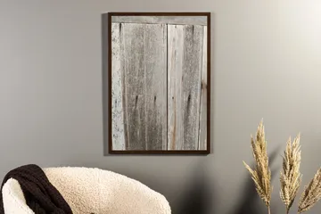 Poster Wooden wall 50x70 cm - Grå - Inredning - Tavlor & konst - Posters & prints