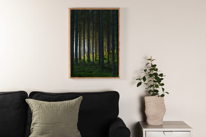 Poster Woods 70x100 cm - Svart/Grön - Inredning - Tavlor & konst - Posters & prints