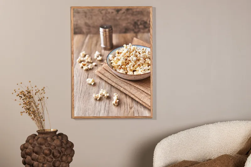 Poster Popcorn 50x70 cm - Beige - Inredning - Tavlor & konst - Posters & prints