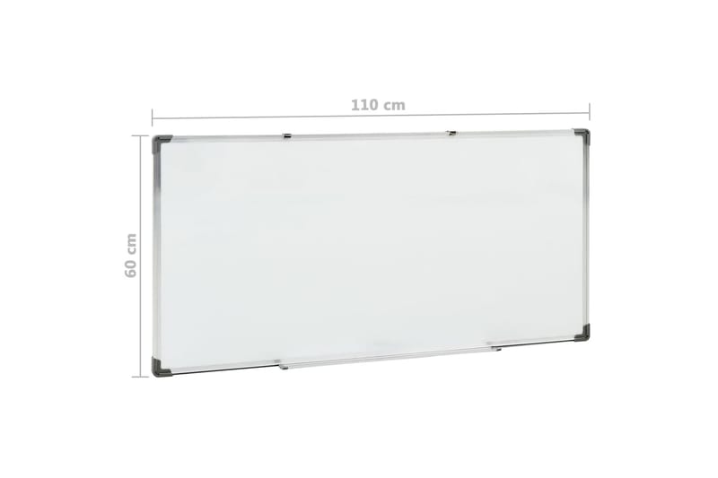 Magnetisk whiteboard vit 110x60 cm stål - Vit - Inredning - Tavlor & konst - Presentationstavla & rittavla - Whiteboard & glastavla