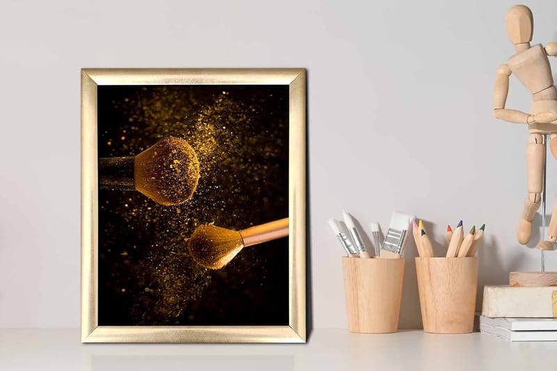 Tavla Abstract med Ram Flerfärgad - 23,5x28,5 cm - Inredning - Tavlor & konst