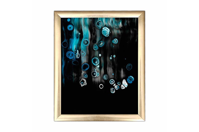 Tavla Abstract med Ram Flerfärgad - 23,5x28,5 cm - Inredning - Tavlor & konst