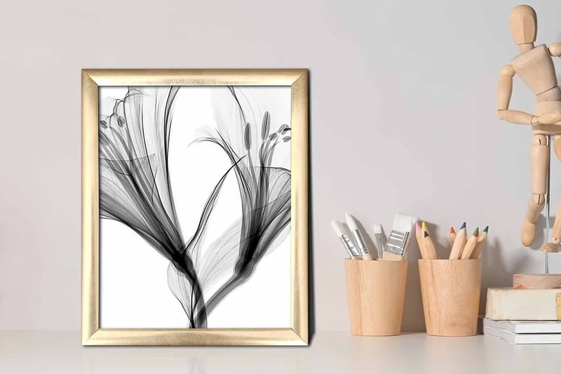 Tavla Abstract med Ram Flerfärgad - 23,5x28,5 cm - Inredning - Tavlor & konst