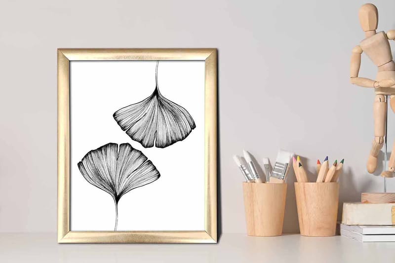 Tavla Abstract med Ram Flerfärgad - 23,5x28,5 cm - Inredning - Tavlor & konst