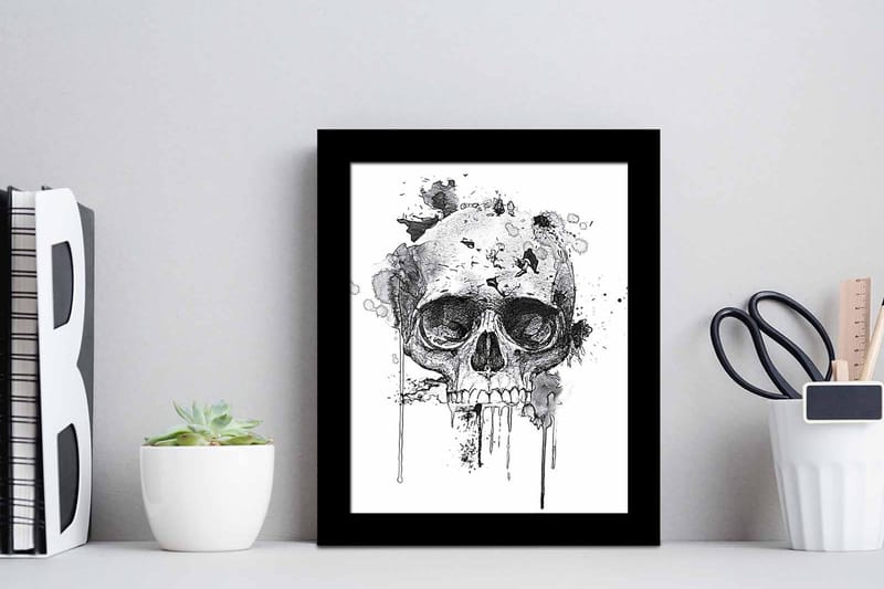 Tavla Abstract med Ram Flerfärgad - 23,5x28,5 cm - Inredning - Tavlor & konst