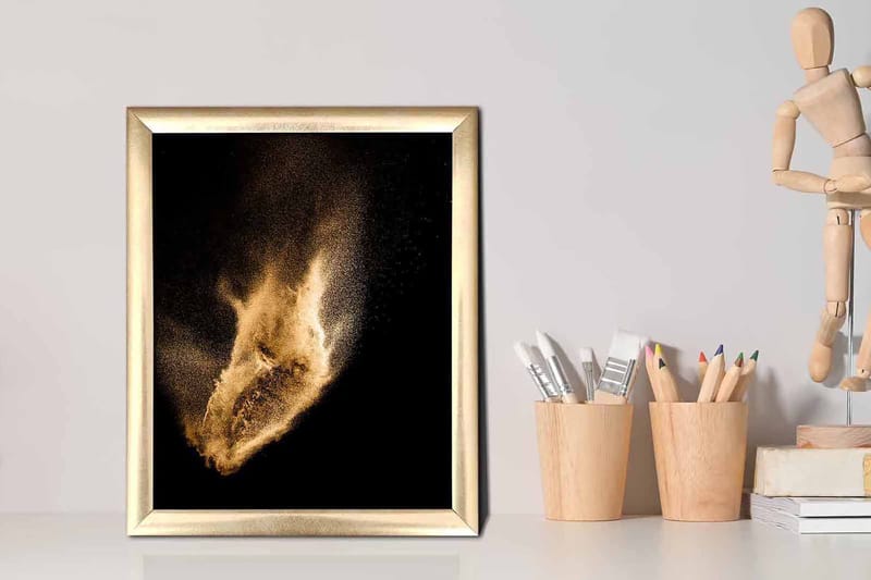 Tavla Abstract med Ram Flerfärgad - 23,5x28,5 cm - Inredning - Tavlor & konst