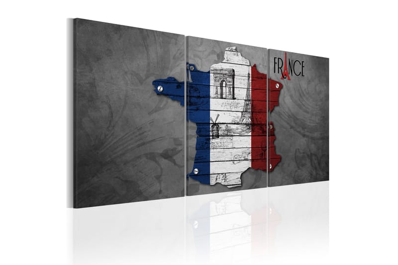 Tavla All About France 60x30 - Artgeist sp. z o. o. - Inredning - Tavlor & konst - Canvastavlor