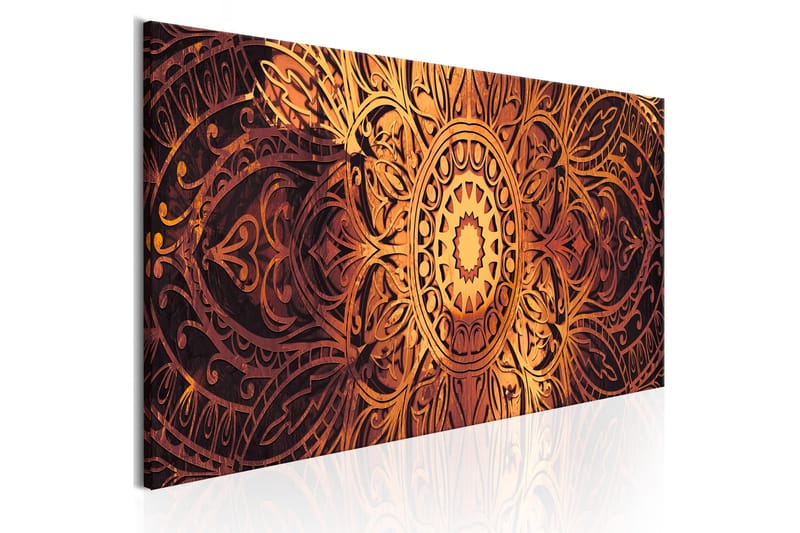 Tavla Amber Mandala 120x40, Artgeist sp. z o. o.