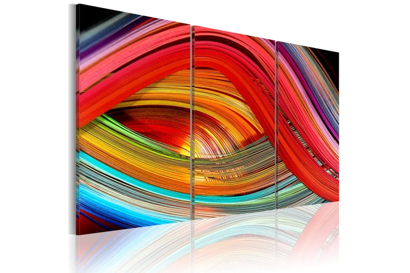 Tavla An abstract rainbow 90x60 - Artgeist sp. z o. o. - Canvastavlor