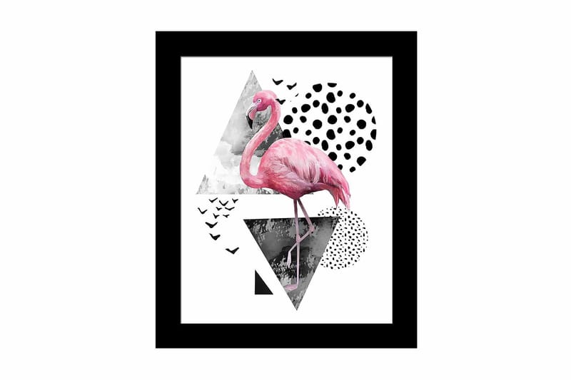 Tavla Animal med Ram Flerfärgad - 23,5x28,5 cm - Inredning - Tavlor & konst