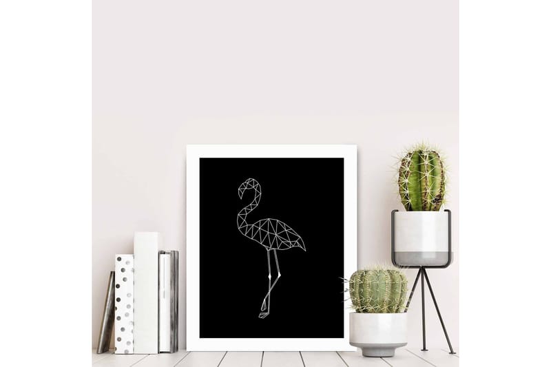 Tavla Animal med Ram Flerfärgad - 23,5x28,5 cm - Inredning - Tavlor & konst