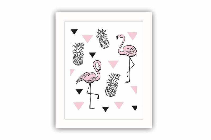 Tavla Animal med Ram Flerfärgad - 23,5x28,5 cm - Inredning - Tavlor & konst