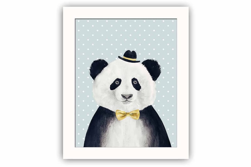 Tavla Animal med Ram Flerfärgad - 23,5x28,5 cm - Inredning - Tavlor & konst