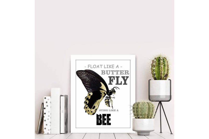 Tavla Animal med Ram Flerfärgad - 23,5x28,5 cm - Inredning - Tavlor & konst