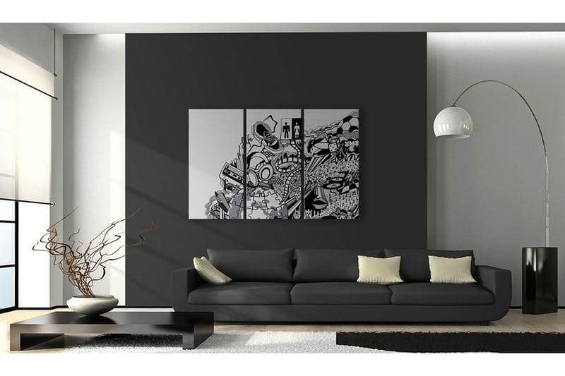 Tavla Artistic Mess Triptych 60x40 - Artgeist sp. z o. o. - Inredning - Tavlor & konst - Canvastavlor