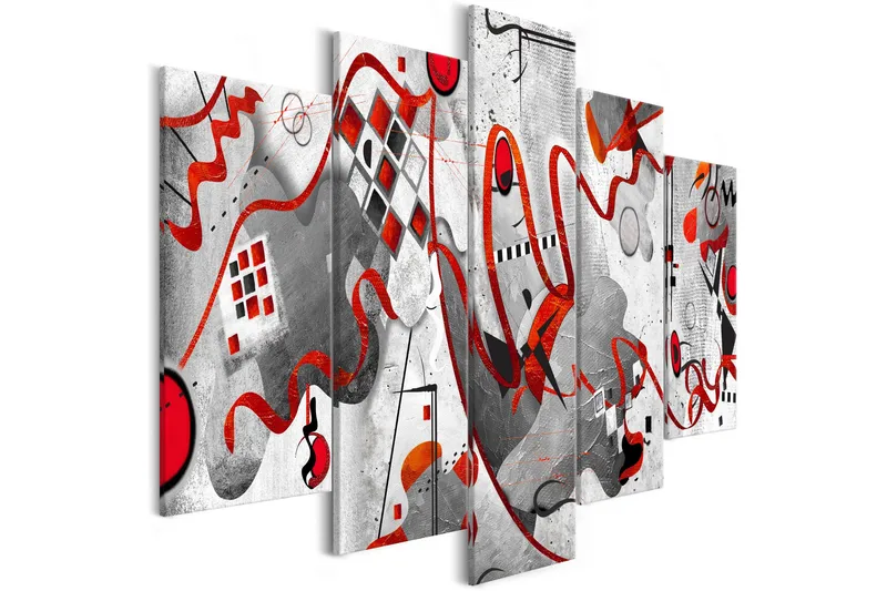 Tavla Between Waves 5 Parts Wide 200x100, Artgeist sp. z o. o.
