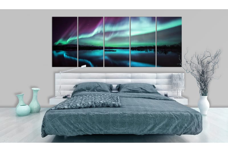 Tavla Blue Ribbons 225x90 - Artgeist sp. z o. o. - Inredning - Tavlor & konst - Canvastavlor