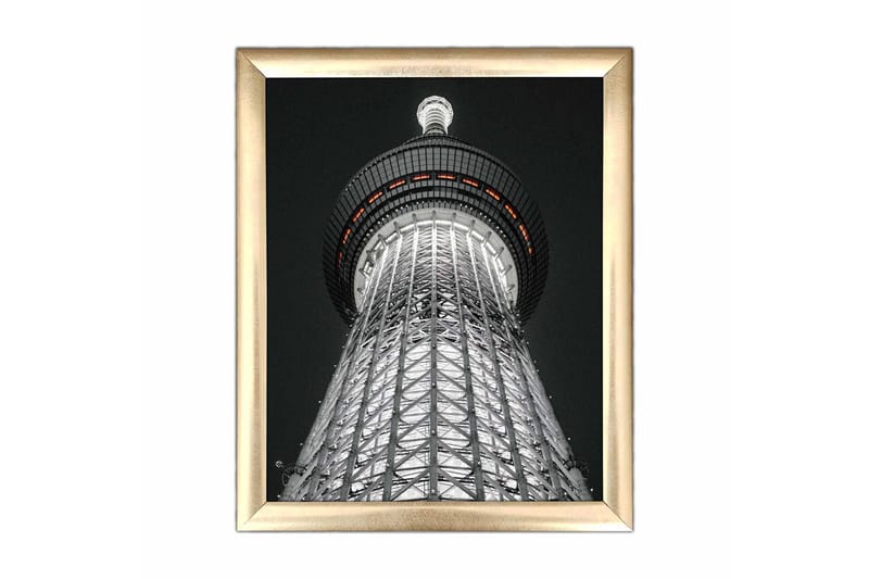 Tavla Building med Ram Flerfärgad - 23,5x28,5 cm - Inredning - Tavlor & konst