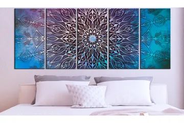 Tavla Center 5 Parts Narrow Blue 225x90 - Artgeist sp. z o. o. - Inredning - Tavlor & konst - Canvastavlor