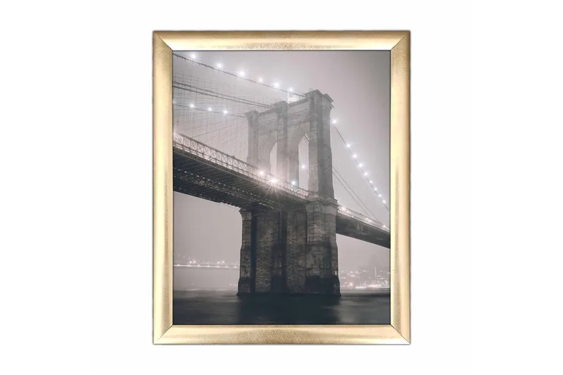 Tavla City med Ram Flerfärgad, 23,5x28,5 cm