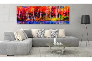 Tavla Colorful Autumn Trees 150x50 - Artgeist sp. z o. o. - Inredning - Tavlor & konst - Canvastavlor