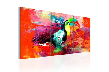 Tavla Colourful Toucan 120x60 - Artgeist sp. z o. o. - Inredning - Tavlor & konst - Canvastavlor