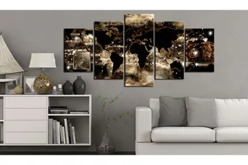 Tavla Continents And Stars 200x100 - Artgeist sp. z o. o. - Inredning - Tavlor & konst - Canvastavlor