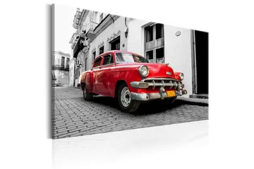 Tavla Cuban Classic Car (Red) 90x60 - Artgeist sp. z o. o. - Inredning - Tavlor & konst - Canvastavlor
