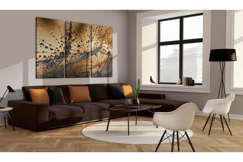 Tavla Dandelions And Dew 120x80 - Artgeist sp. z o. o. - Inredning - Tavlor & konst - Canvastavlor